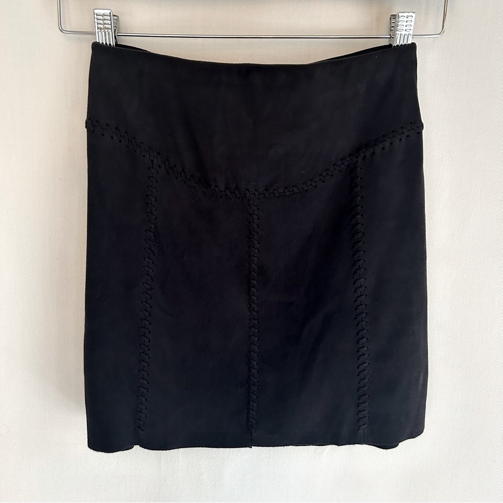 Liberty Garden ~Faux Vegan Suede Mini Skirt